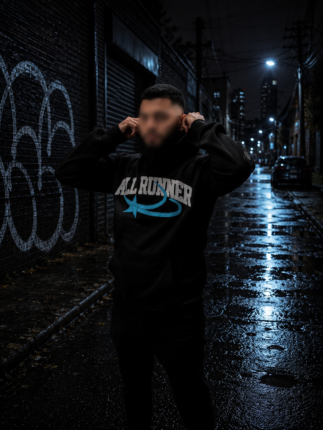 BALL RUNNER – Signature Hoodie BLUE